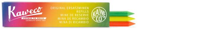 Mine 5.6mm Kaweco, série Accessoires Mélange de surligneur (3/boîte)