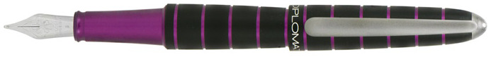 Stylo plume Diplomat, série Elox Ring Noir/Violet 