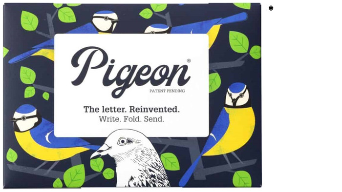 Papier à lettre/Enveloppe Pigeon, série Correspondance Dawn Chorus (Paquet de 6)