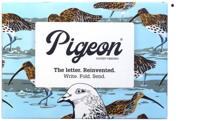 Papier à lettre/Enveloppe Pigeon, série Correspondance Hebridean (Paquet de 6)