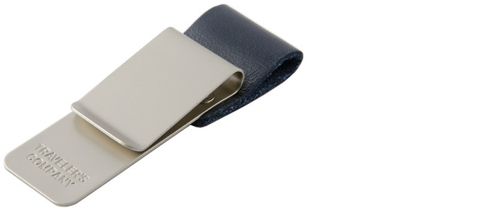 Traveler's Company Pen Loop, Pen Holder series Blue leather