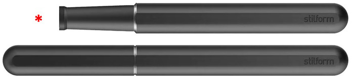 Stylo plume Stilform, série INK Fountain Pen Noir (Aluminium) - Pointe vendue séparément