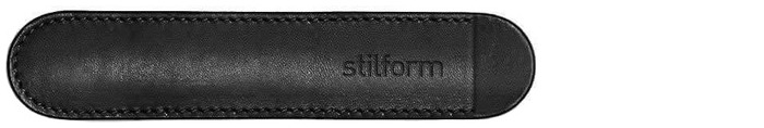 Stilform Pen pouch, Accessories series Black leather (Single)