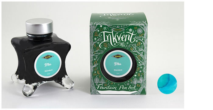 Bouteille d'encre Diamine, série Inkvent Green Edition Encre Bliss (50ml)