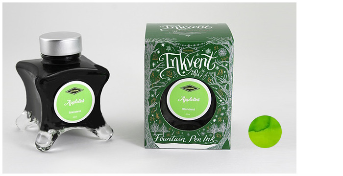 Diamine Ink bottle, Inkvent Green Edition series Appletini ink (50ml)
