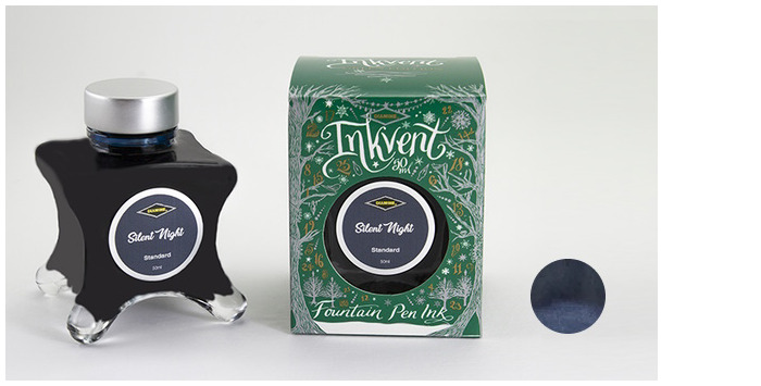 Bouteille d'encre Diamine, série Inkvent Green Edition Encre Silent Night (50ml)