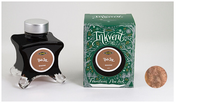 Diamine Ink bottle, Inkvent Green Edition series Yule Log ink (50ml)