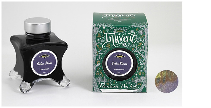 Diamine Ink bottle, Inkvent Green Edition series Solar Storm ink (50ml)