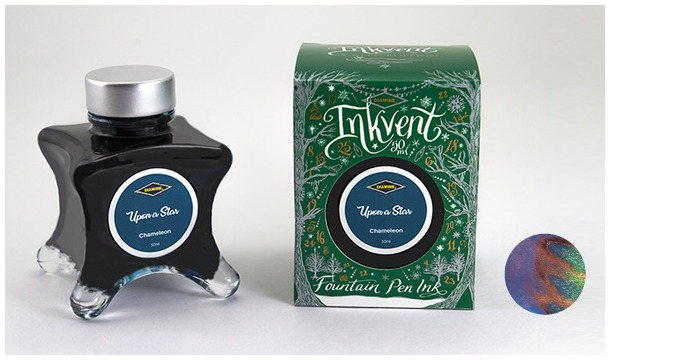 Bouteille d'encre Diamine, série Inkvent Green Edition Encre Upon a Star (50ml)