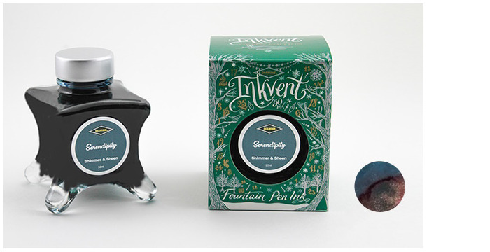 Diamine Ink bottle, Inkvent Green Edition series Serendipity ink (50ml)