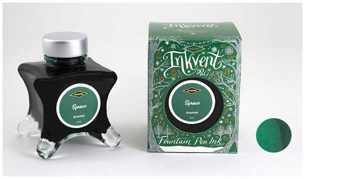 Bouteille d'encre Diamine, série Inkvent Green Edition Encre Spruce (50ml)
