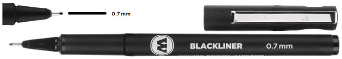 Molotow Fineliner, Blackliner series Black ink (0.7 mm)