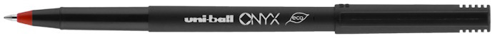 Stylo bille roulante Uni-Ball, série Onyx Encre rouge