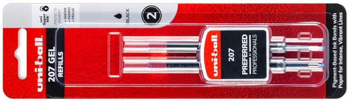 UNI-BALL Stylo encre gel Signo Broad avec grip et capuchon. Pointe large  1mm. Couleur bronze.