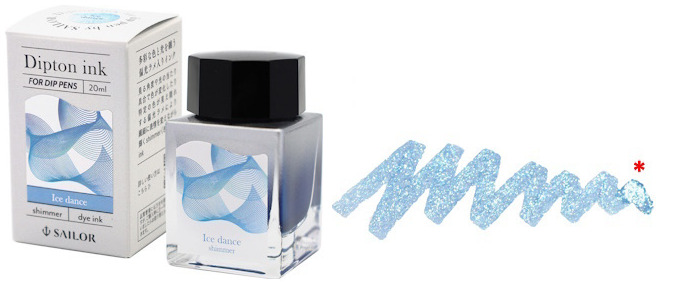 Sailor Dipton ink bottle, Inks & Dip Pens series Blue ink (Ice Dance - 20ml)
