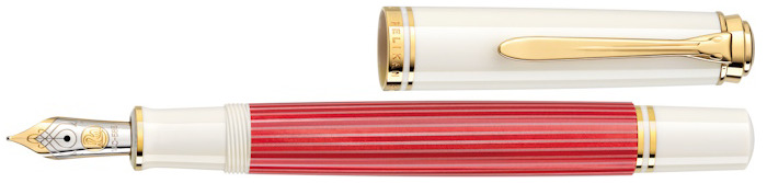 Stylo plume Pelikan, série Édition Spéciale Souverän 600 Rouge-Blanc