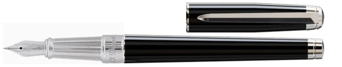 Dupont, S.T. Fountain pen, Line D Eternity (Medium) series Black & Palladium