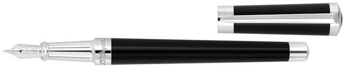 Dupont, S.T. Fountain pen, New Liberté series Black CT