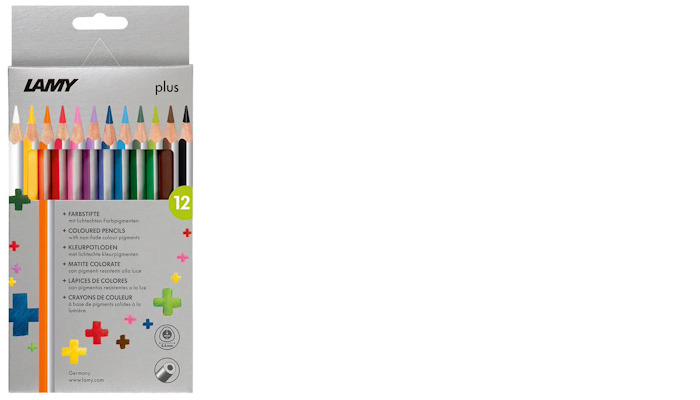 Ensemble de crayons de couleur Lamy, série Plus - Boîte en carton de 12 crayons