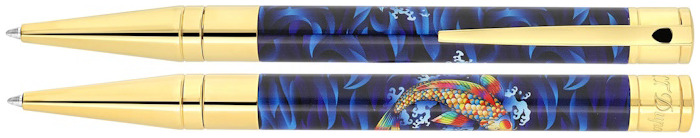 Dupont, S.T. Ballpoint pen, D-Initial series Koi Fish