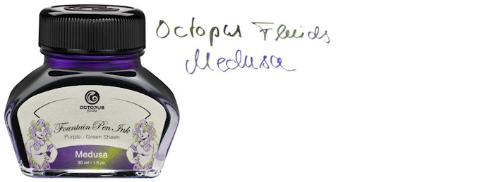 Bouteille d'encre Octopus Fluids, série Sheen Encre Medusa (30ml)