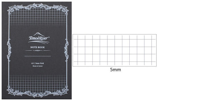 Tomoe River Notebook (A5), Softcover Notebook series White (Squared, 148mm x 210mm)