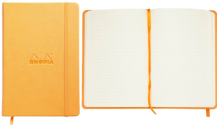Rhodia Notebook (A5), Webnotebook series Orange (Hardcover, 148 mm x 210 mm, lined)