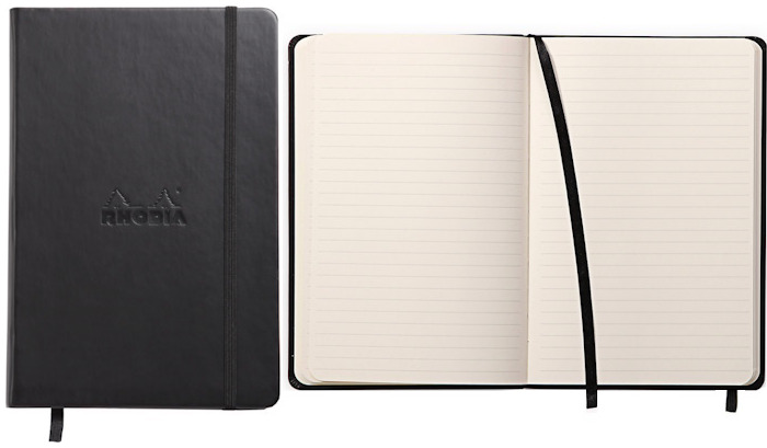 Rhodia Notebook (A5), Webnotebook series Black (Hardcover, 148 mm x 210 mm, lined)