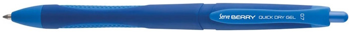 Stylo encre gel rétractable Serve, série Berry Encre bleu foncé