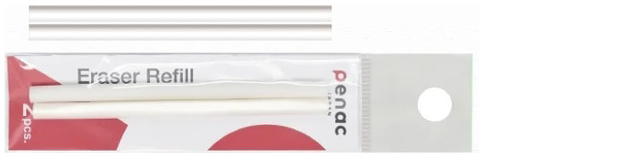 Penac Replacement erasers, Rub Out Bold series White (Pack of 2)