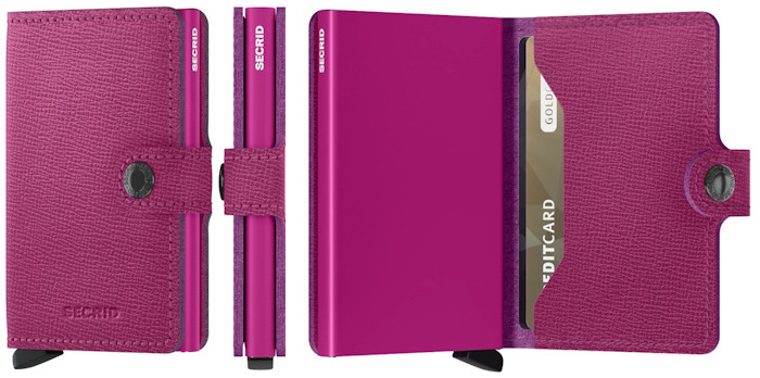 Secrid Card case, Miniwallet Crisple series Fuchsia