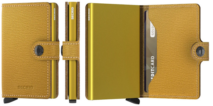 Secrid Card case, Miniwallet Crisple series Ocher