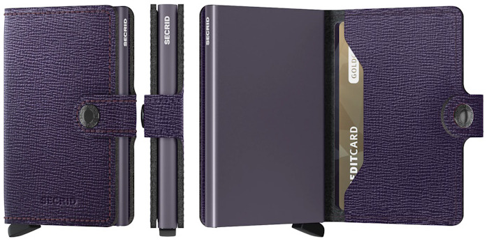 Secrid Card case, Miniwallet Crisple series Purple