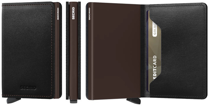 Secrid Card case, Slimwallet Original series Black-Brown