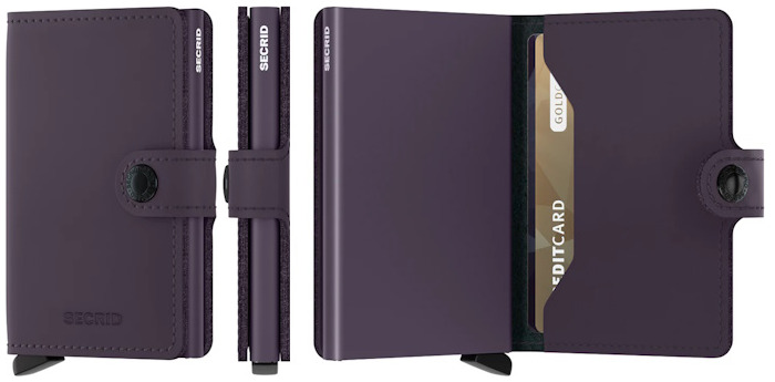 Secrid Card case, Miniwallet Matte series Dark Purple