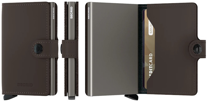 Secrid Card case, Miniwallet Matte series Truffle