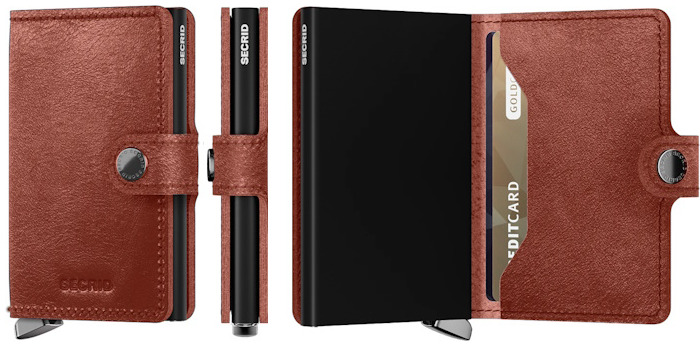 Secrid Card case, Premium Miniwallet series Brown (Basco Brown)