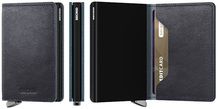 Secrid Card case, Premium Slimwallet series Navy (Basco Navy)