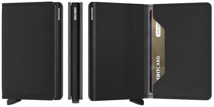 Secrid Card case, Slimwallet Yard series Powder Black