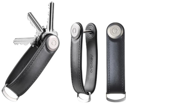 Orbitkey Key organizer, Hybrid Leather series Black