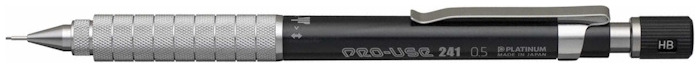 Platinum Mechanical pencil, PRO-USE 241 series Black (0.5mm)