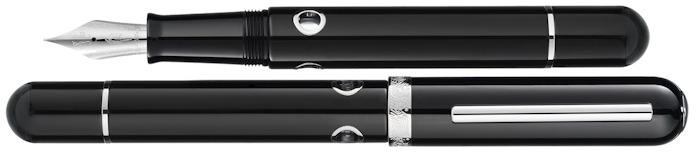 Stylo plume Nahvalur, série Nautilus Cephalopod Noir CT