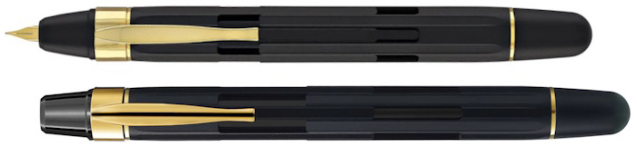 Stylo plume Nahvalur, série Eclipse Noir Or 