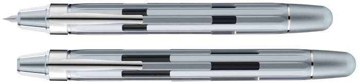 Stylo plume Nahvalur, série Eclipse Pure Argent