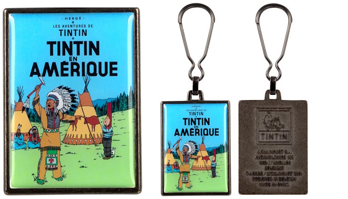 Tintin Key ring, Tintin en Amérique (Teepee)