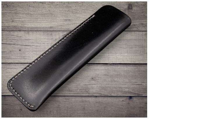 Étui pour stylo Galen Leather Co., série Leather Single Pen Sleeve Noir 