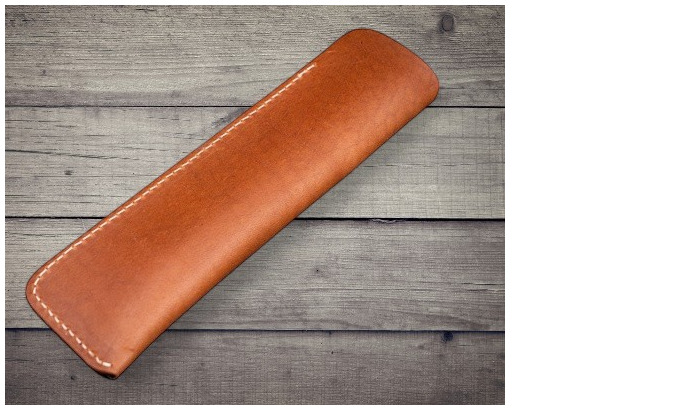 Étui pour stylo Galen Leather Co., série Leather Single Pen Sleeve Brun 