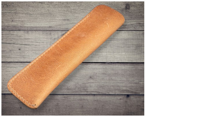 Étui pour stylo Galen Leather Co., série Leather Single Pen Sleeve Ocre Miel Crazy Horse 