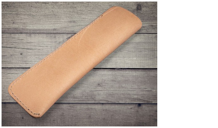 Étui pour stylo Galen Leather Co., série Leather Single Pen Sleeve Non teint 