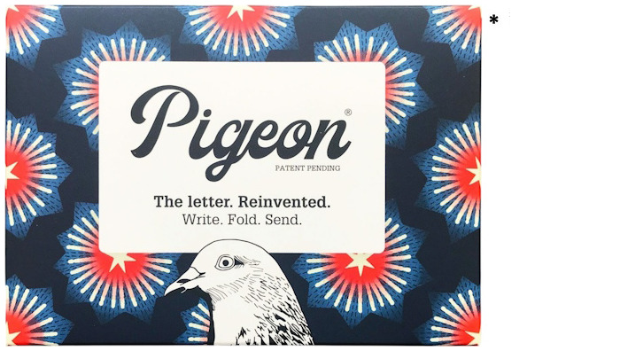 Pigeon Writing paper/Envelope, Correspondence series Starburst (Pack of 6)